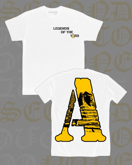 Legends of the Yard Sphinx White Tee